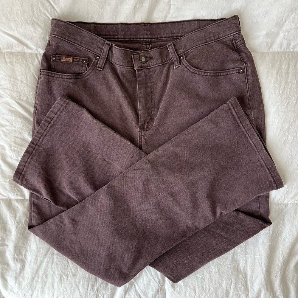 Riders brown denim mid-rise jeans- 14